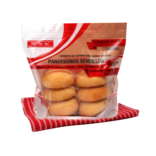 PQ PANDEBONO SENCILLO 6 UND X 45 GR HORNEADO CONGELADO
